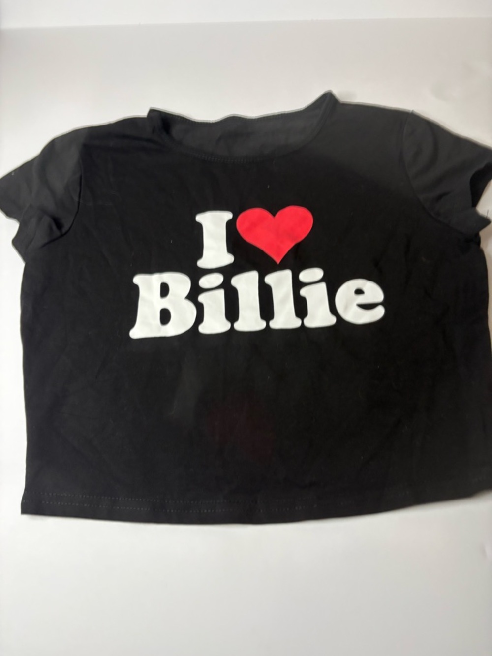 I Heart Billie Black Short Sleeve Graphic Tee